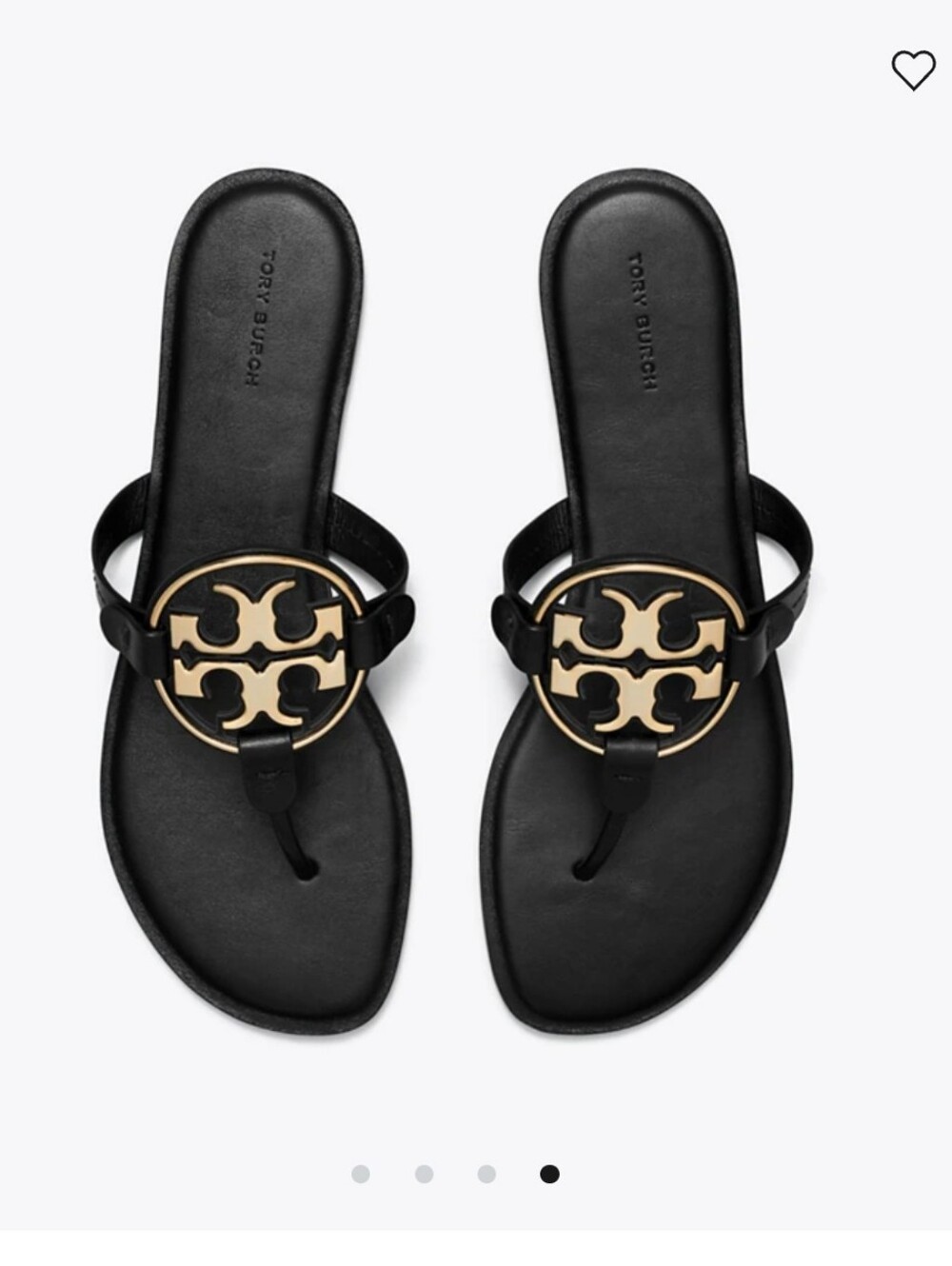Tory Burch Miller Sandals with Gold Logo Medallions